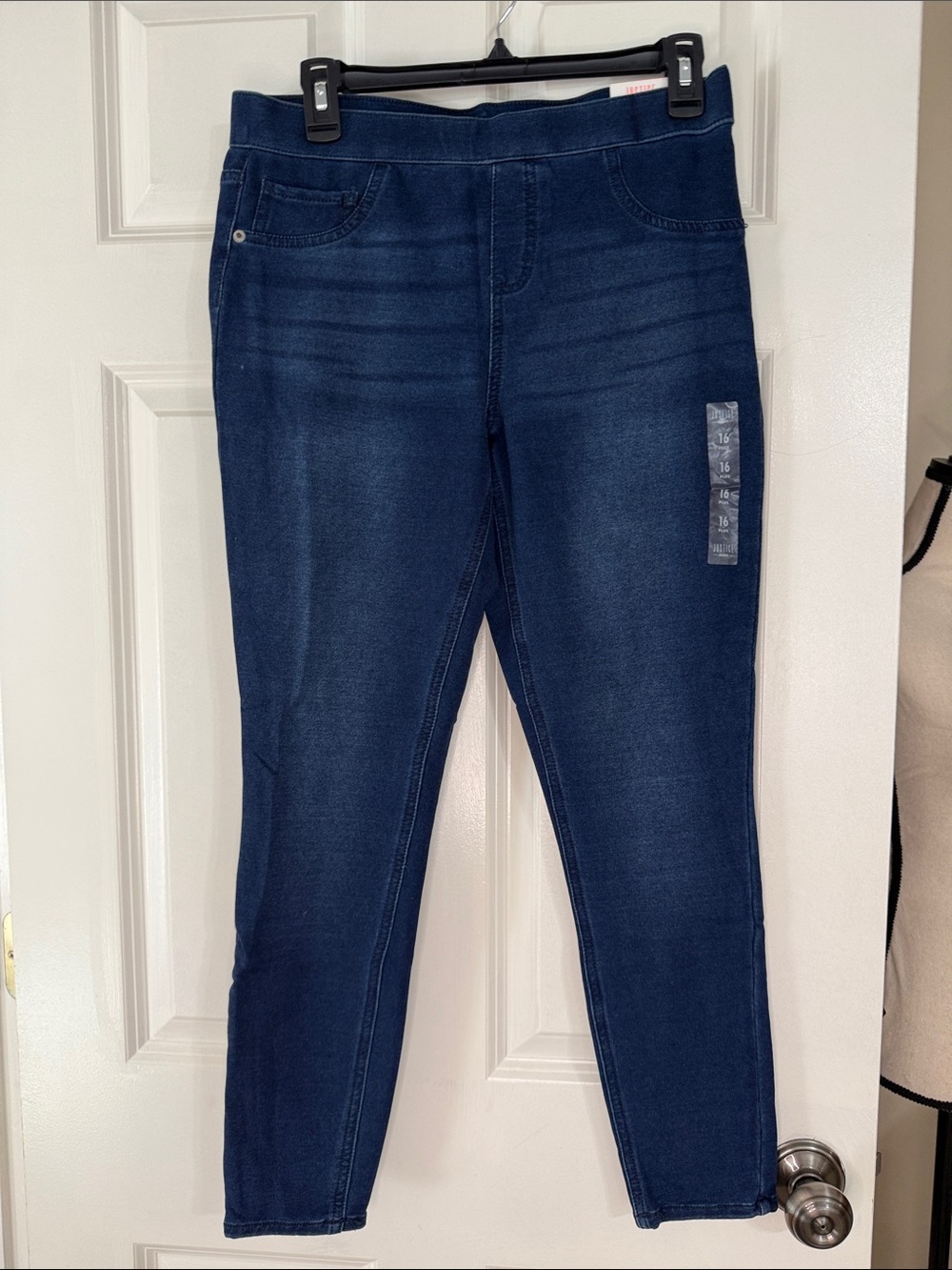 Justice Girls Dark Blue Stretch Jeggings
